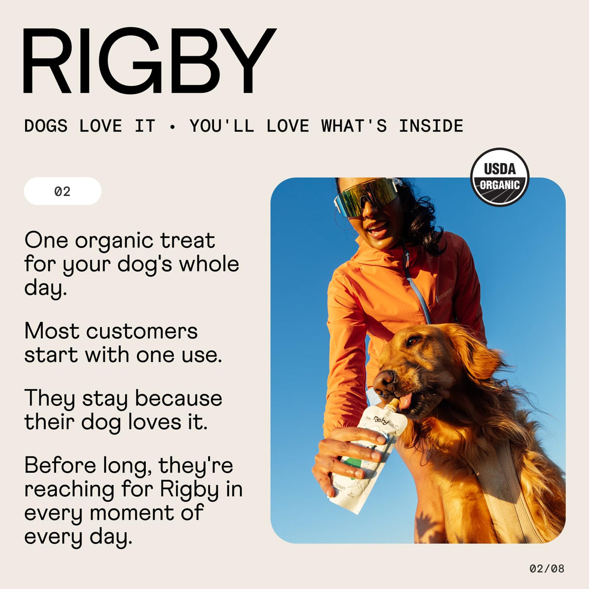 Organic Grass-Fed Beef Dog Treats 6 Pack K9055