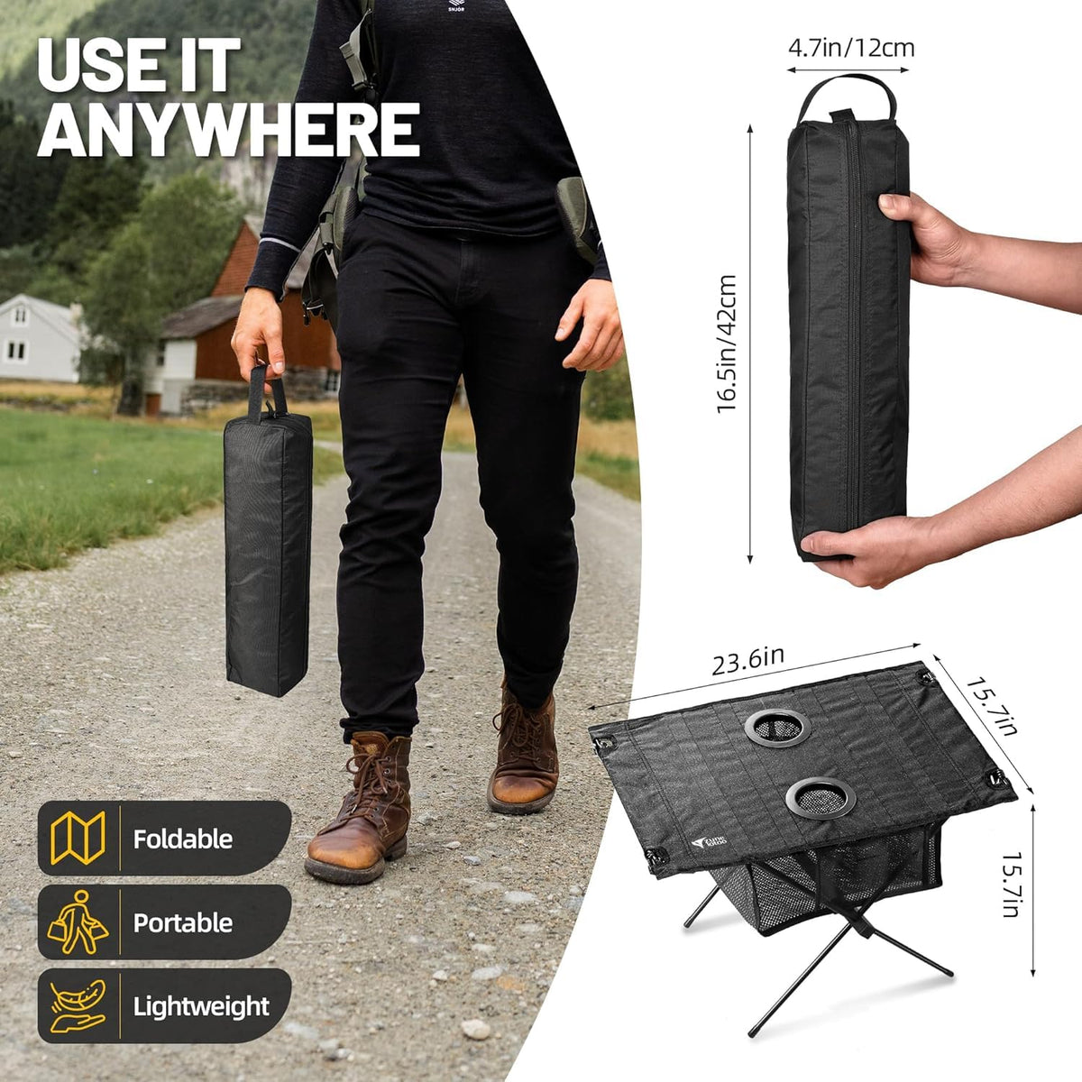 Portable Folding Camping Side Table O445