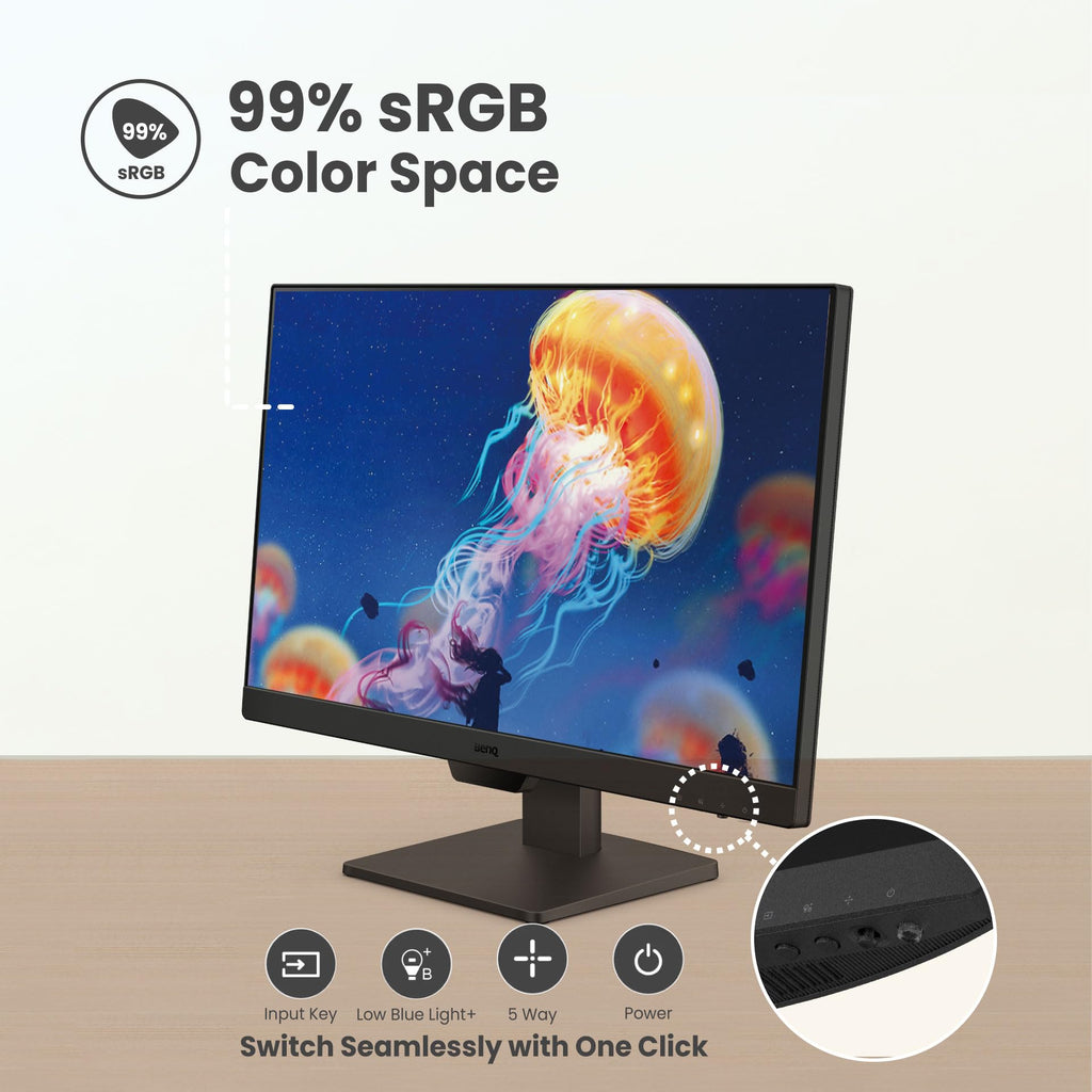 24" FHD 100Hz IPS Computer Monitor with Speakers F755773