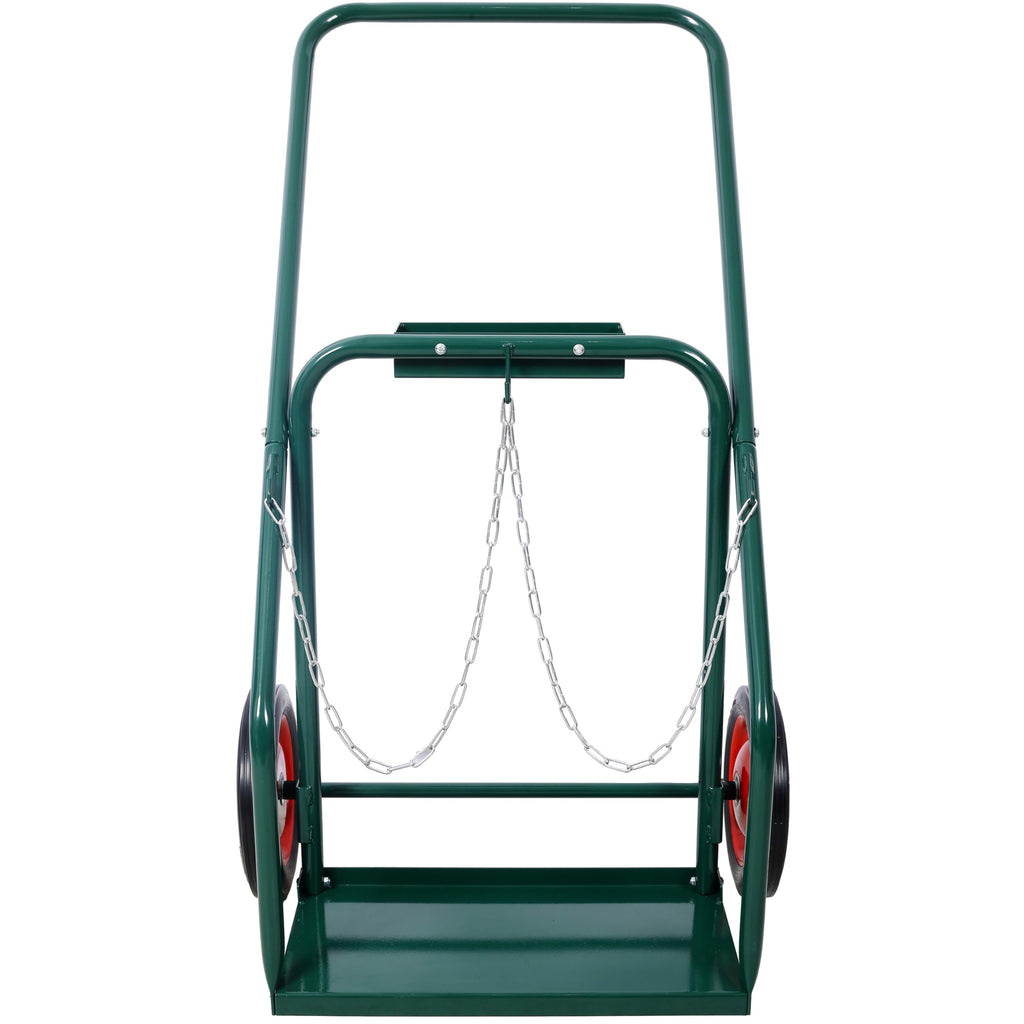 440 lb Capacity Welding Cylinder Hand Truck with 10-Inch Solid Rubber Wheels S36433