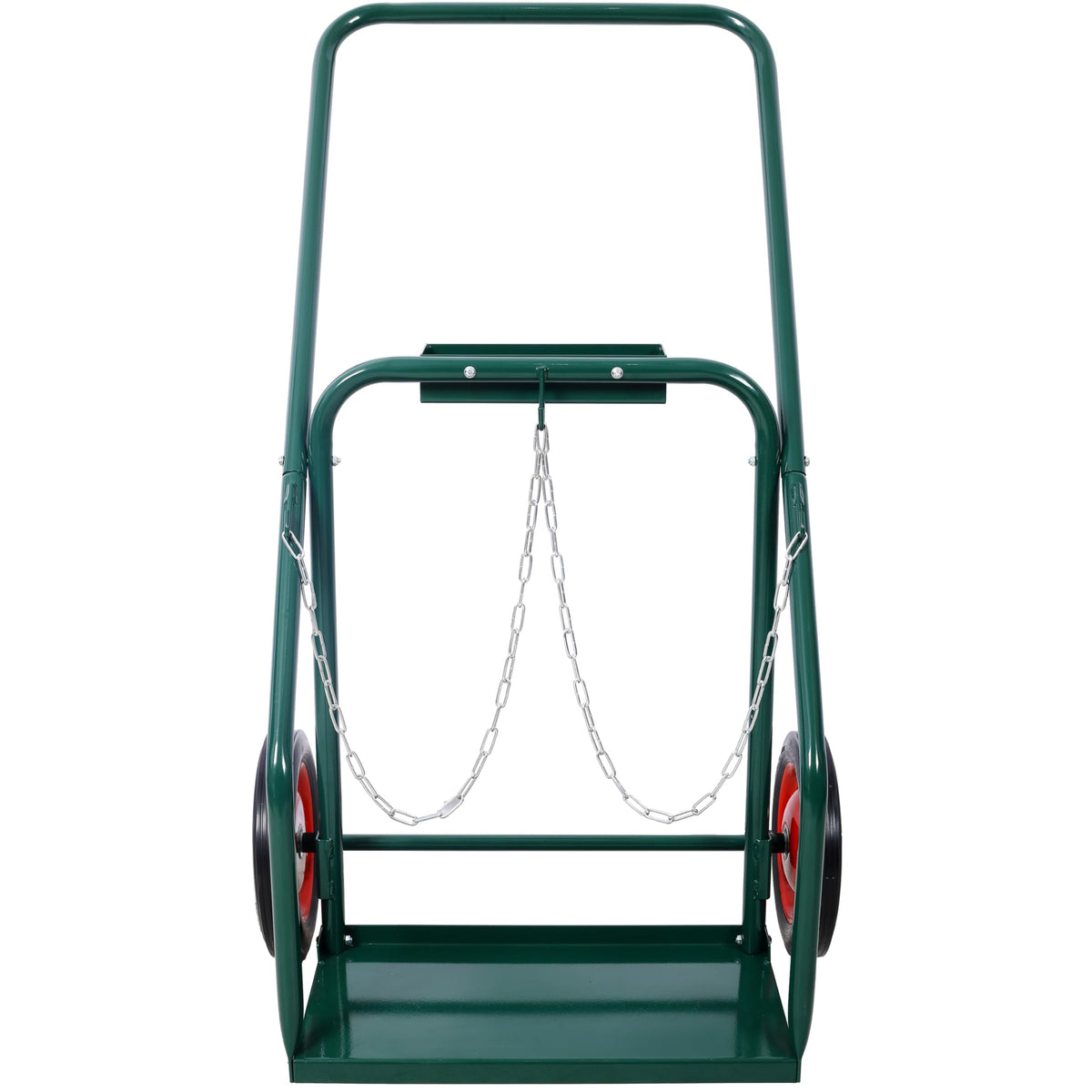 440 lb Capacity Welding Cylinder Hand Truck with 10-Inch Solid Rubber Wheels S36433