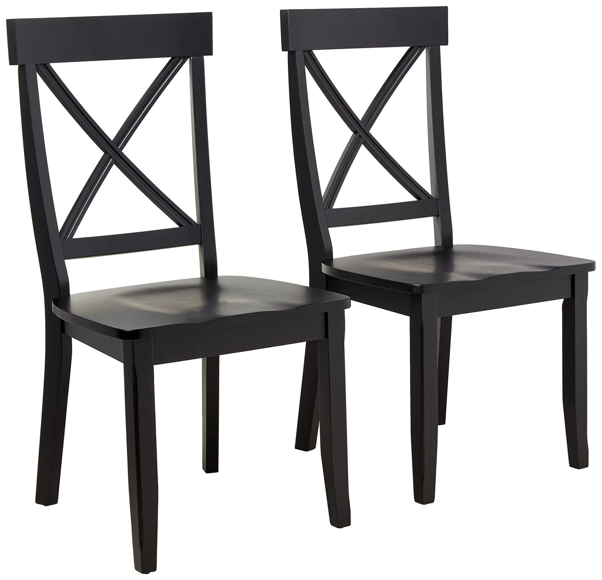 Black Dining Chairs Set of 2 D246