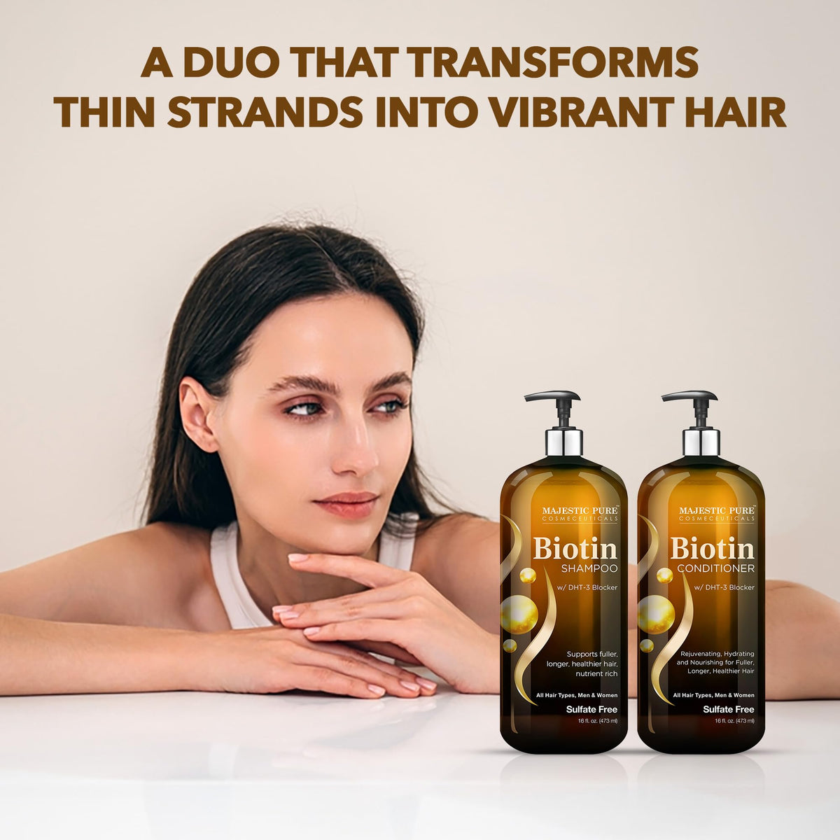 Biotin Shampoo and Conditioner Set 2x16 Fl oz S4735
