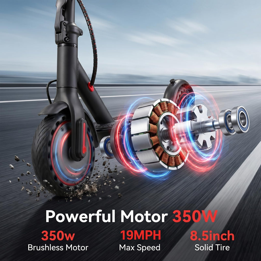 Electric Scooter with 350W/500W Motor, 8.5" Solid Tires, Foldable T61739