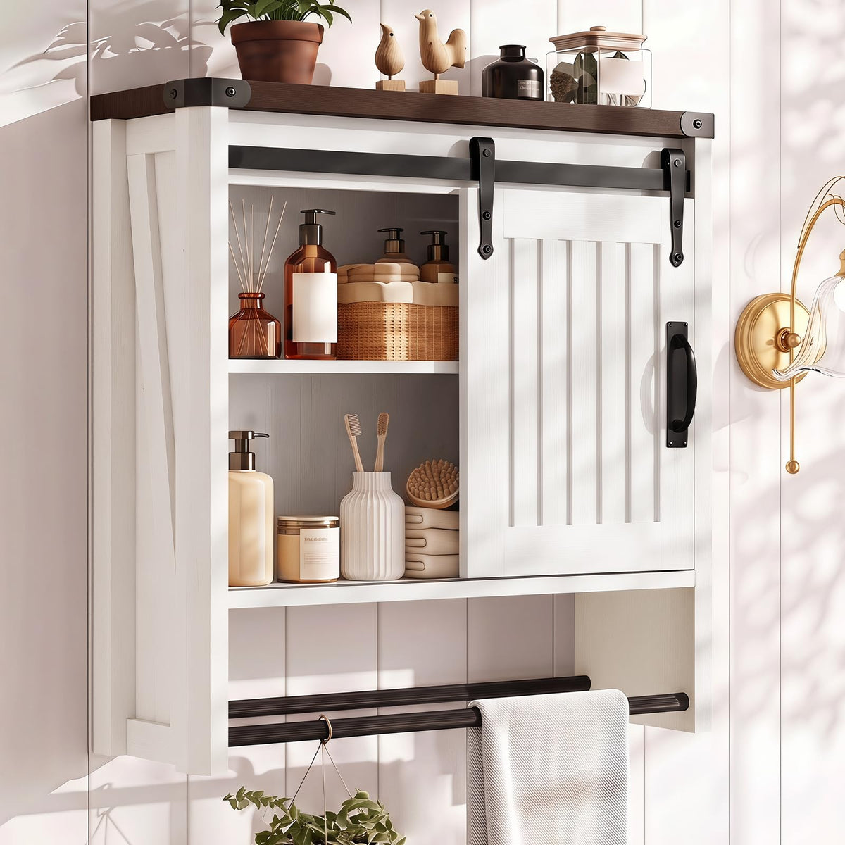 Bathroom Wall Cabinet with Sliding Door G507444