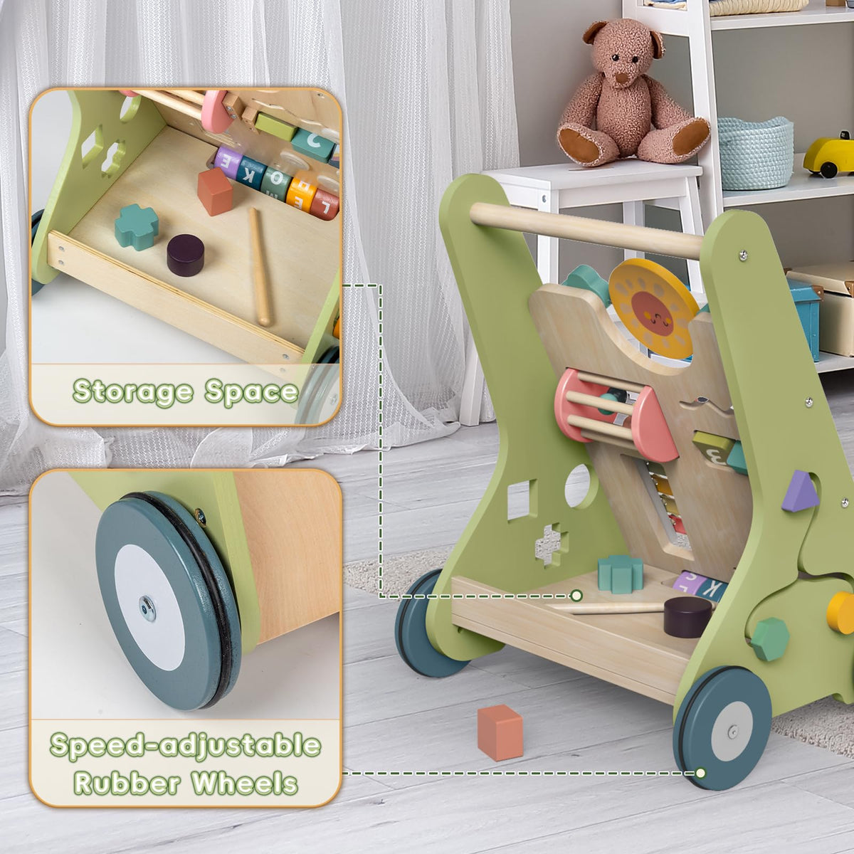 Wooden Baby Walker F953