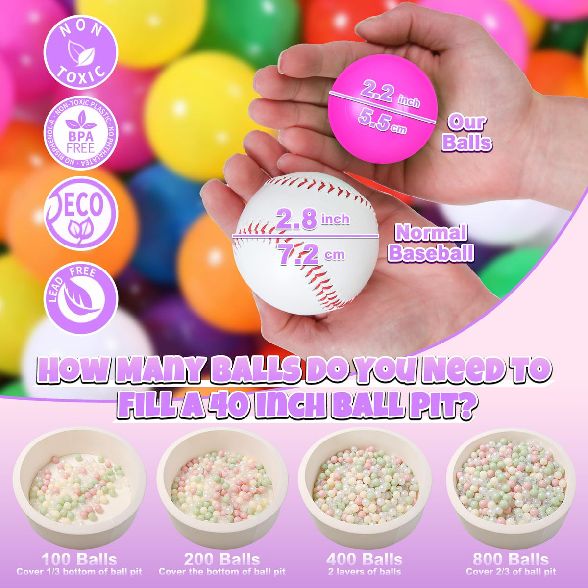Plastic Ball Pit Balls B569