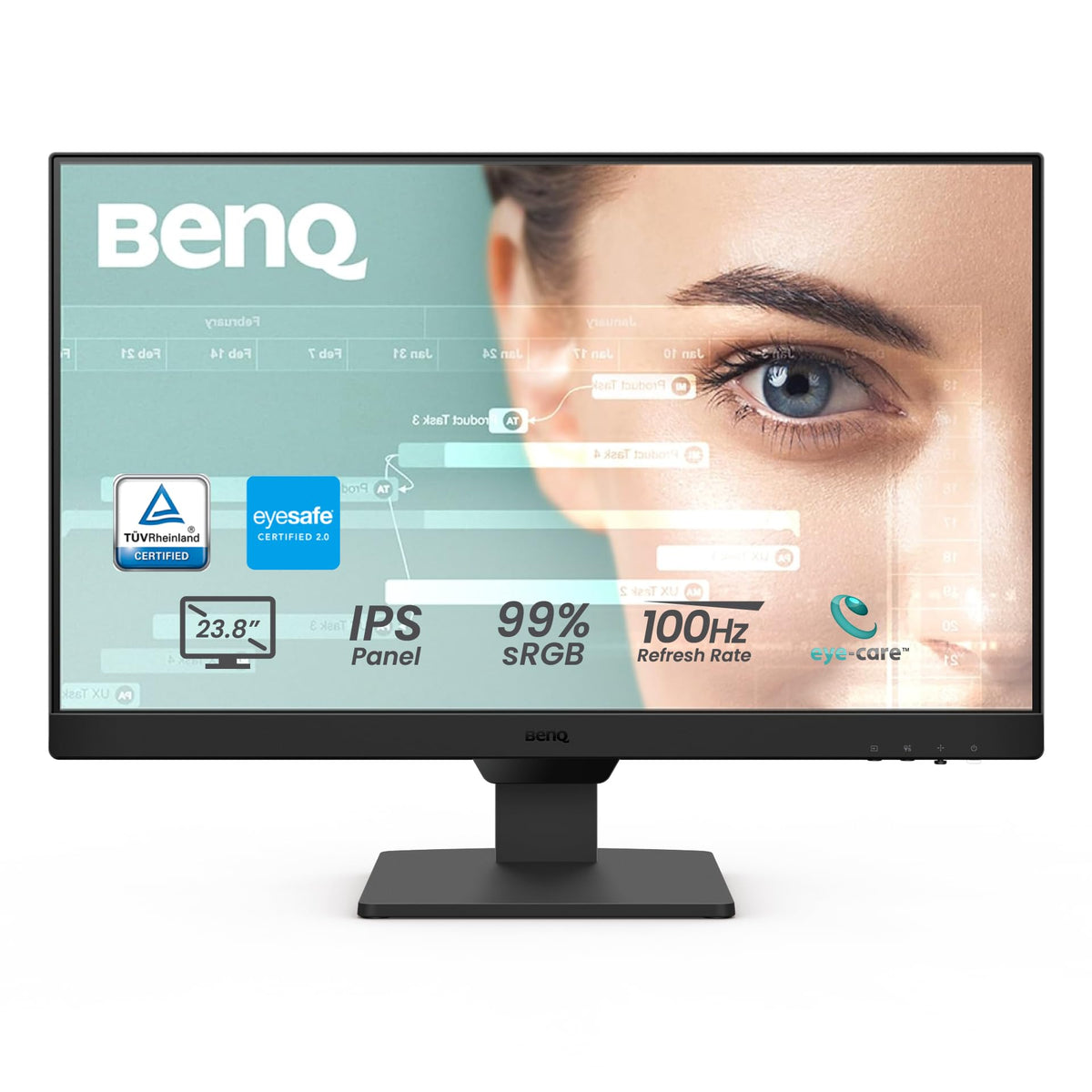 24" FHD 100Hz IPS Computer Monitor with Speakers F755773