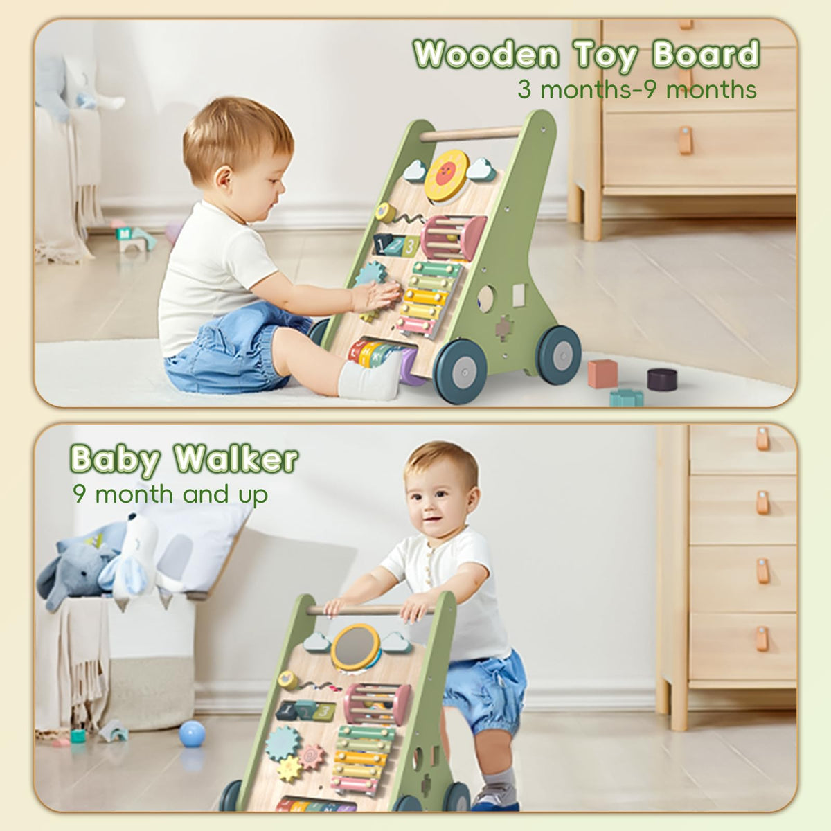 Wooden Baby Walker F953