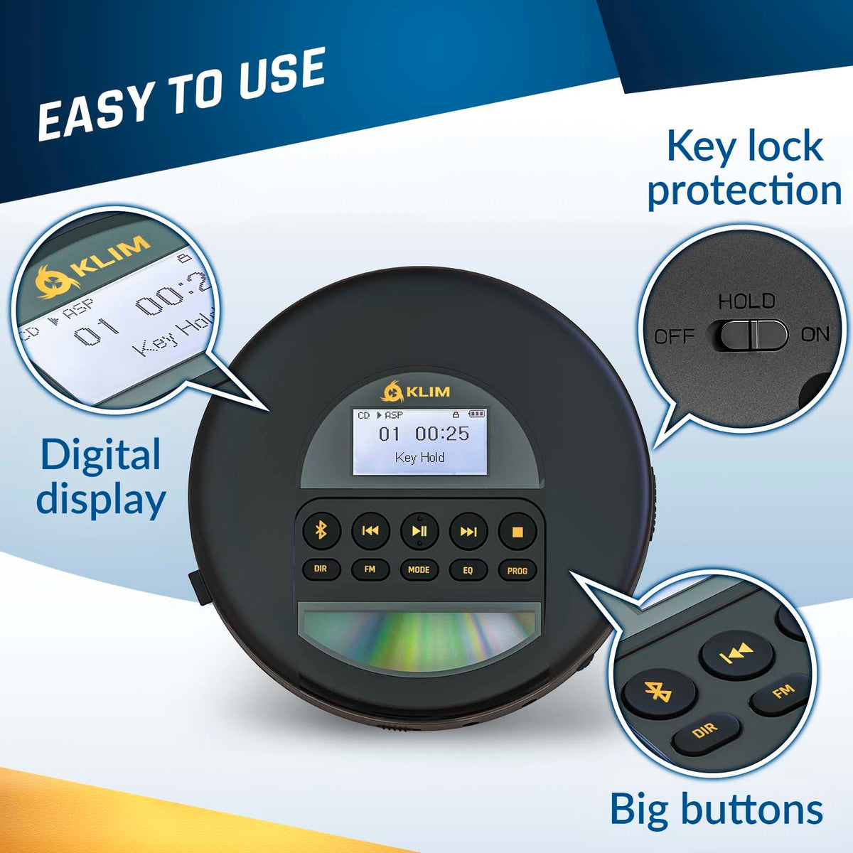 Portable CD Player with Headphones D46431