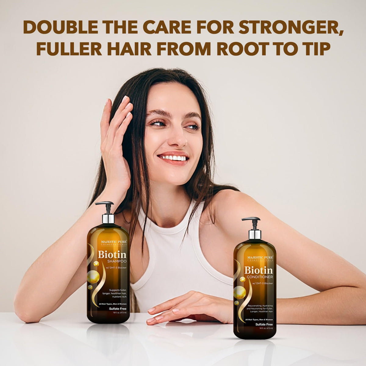 Biotin Shampoo and Conditioner Set 2x16 Fl oz S4735