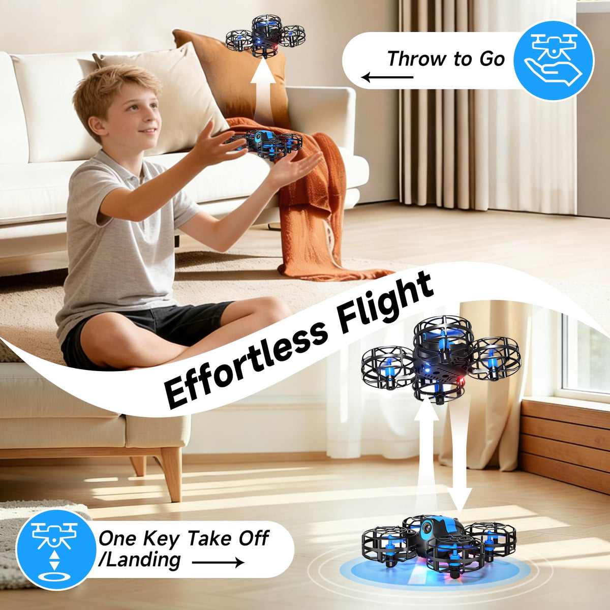 Mini Drone with 2 Batteries D7220