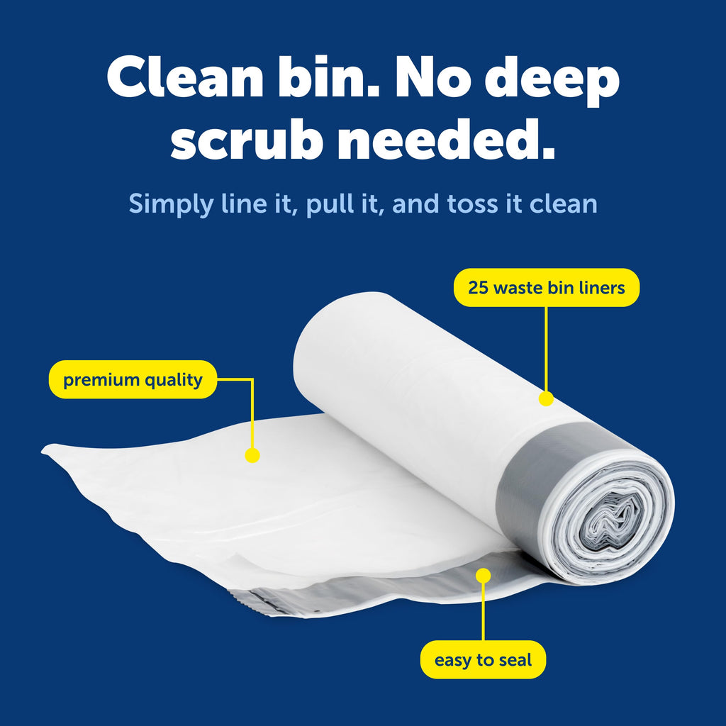 25 Count Litter Box Waste Bin Liners D8748