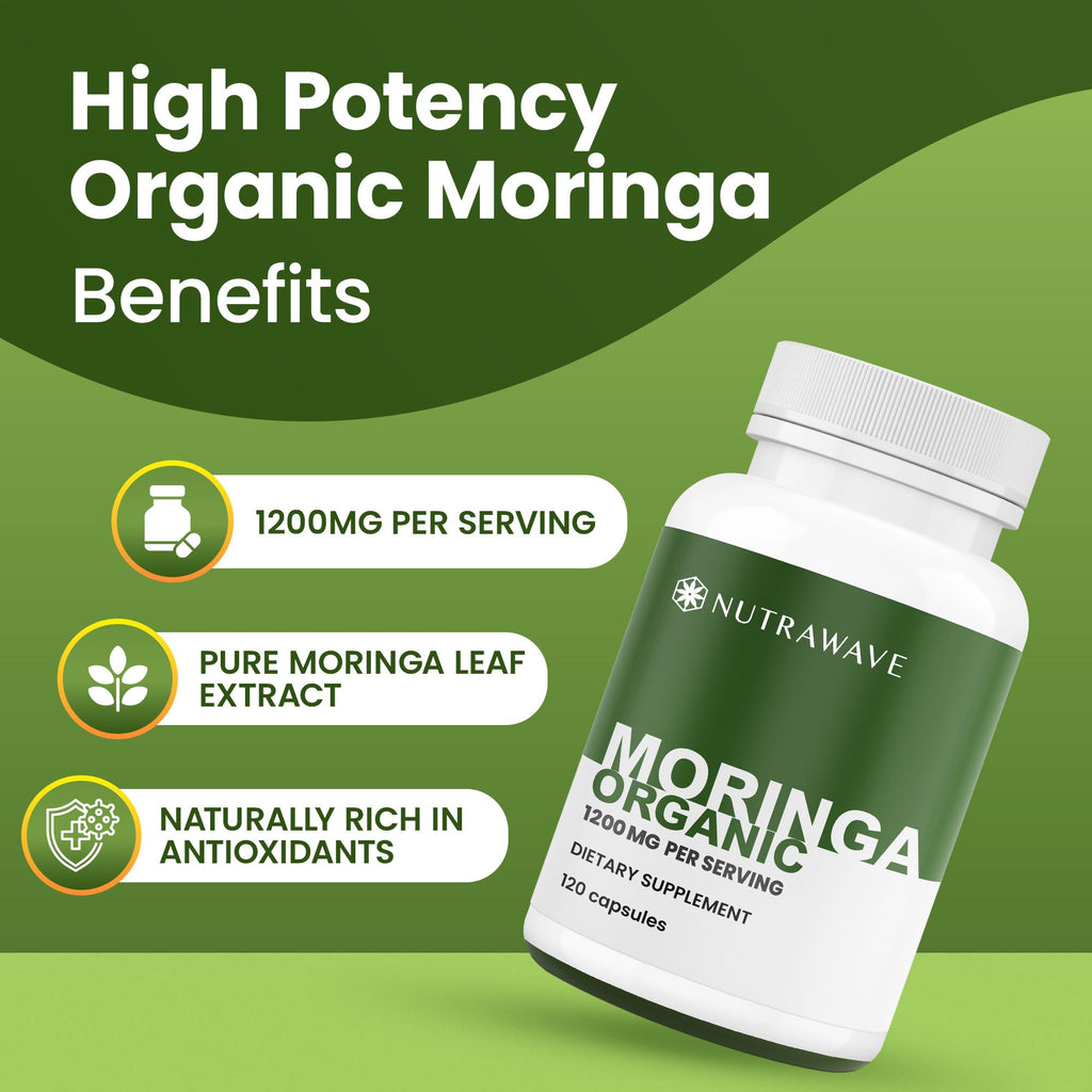 Organic Moringa Capsules 1200mg 120 Capsules Z6901