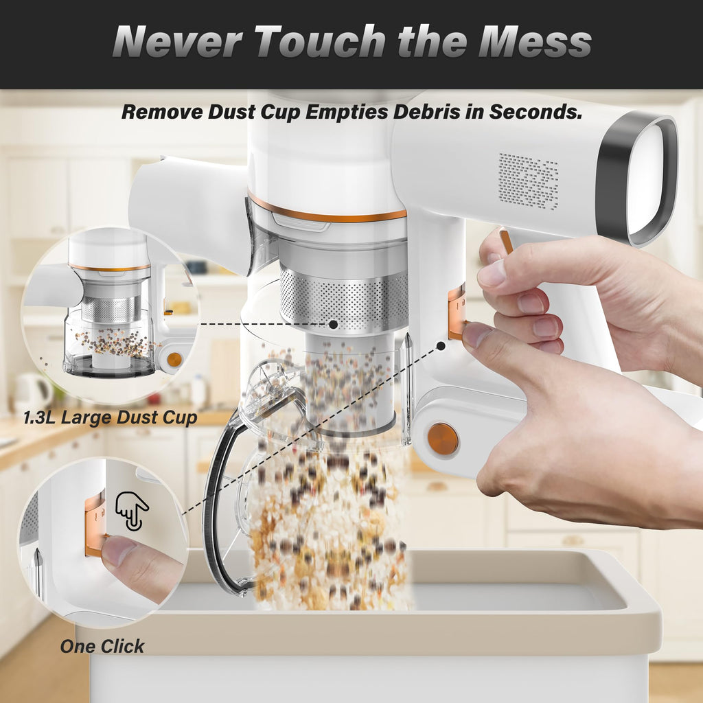 Cordless Stick Vacuum Cleaner 40000Pa Lightweight Handheld Q7087