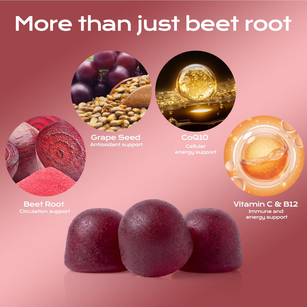 Beet Root Gummies with Grape Seed & CoQ10 V941462