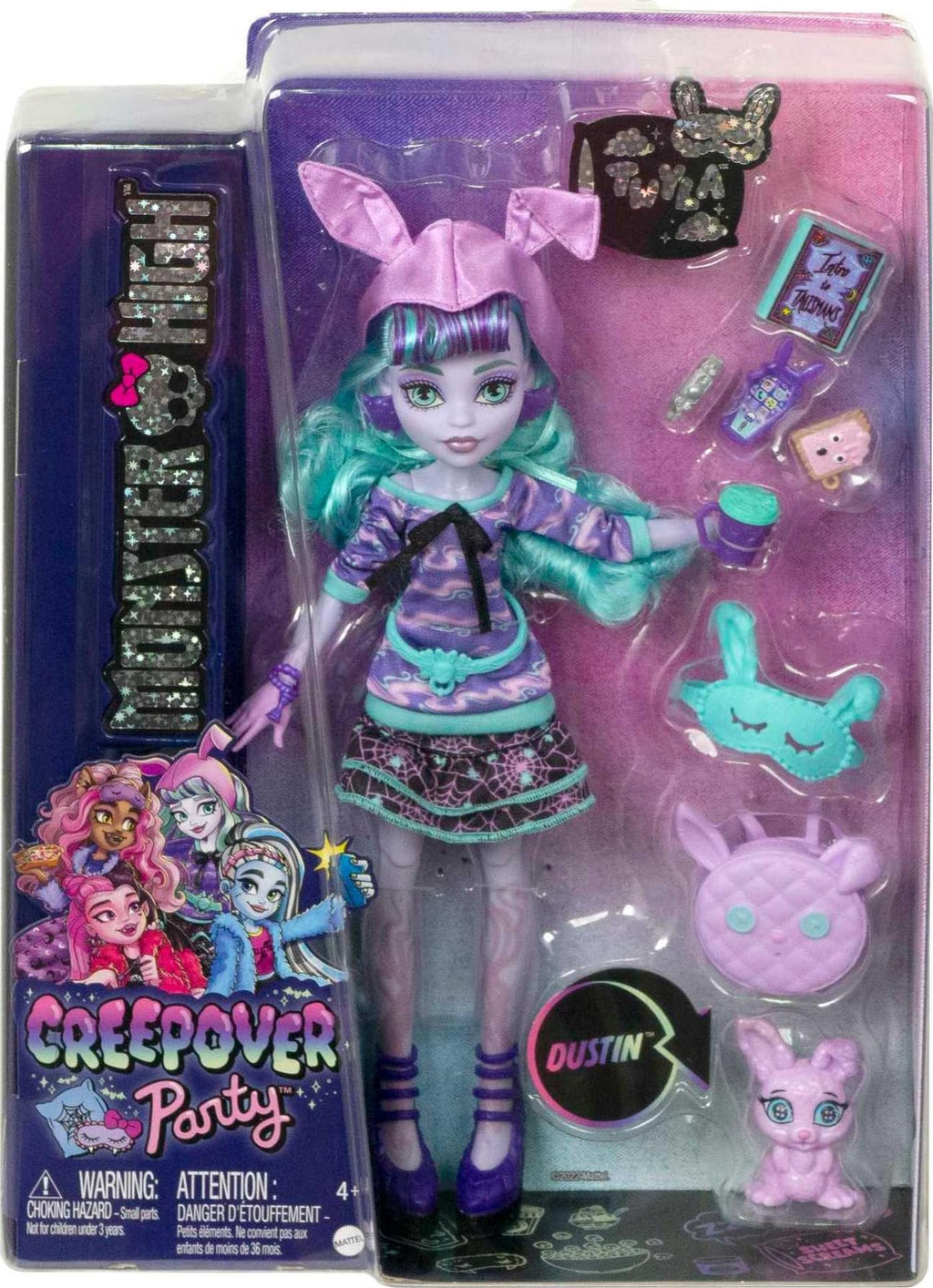 Doll with Pet Bunny, Hoodie, Book & Backpack L6966