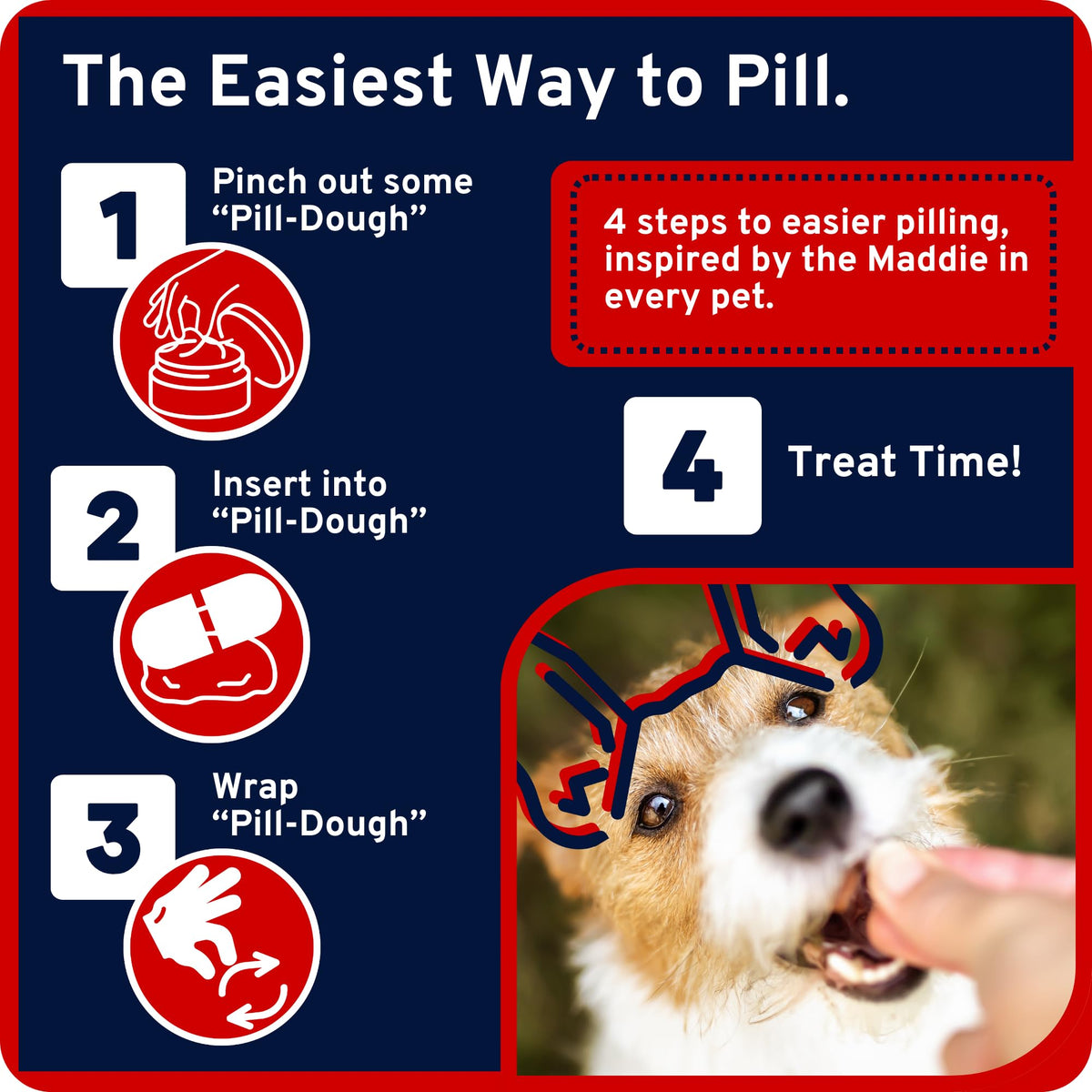 Hypoallergenic Pill Concealing Wrap for Dogs and Cats, 1 Pack O55503