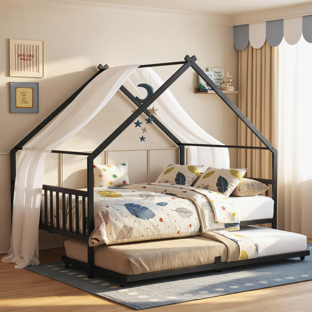 Black Daybed with Trundle I891