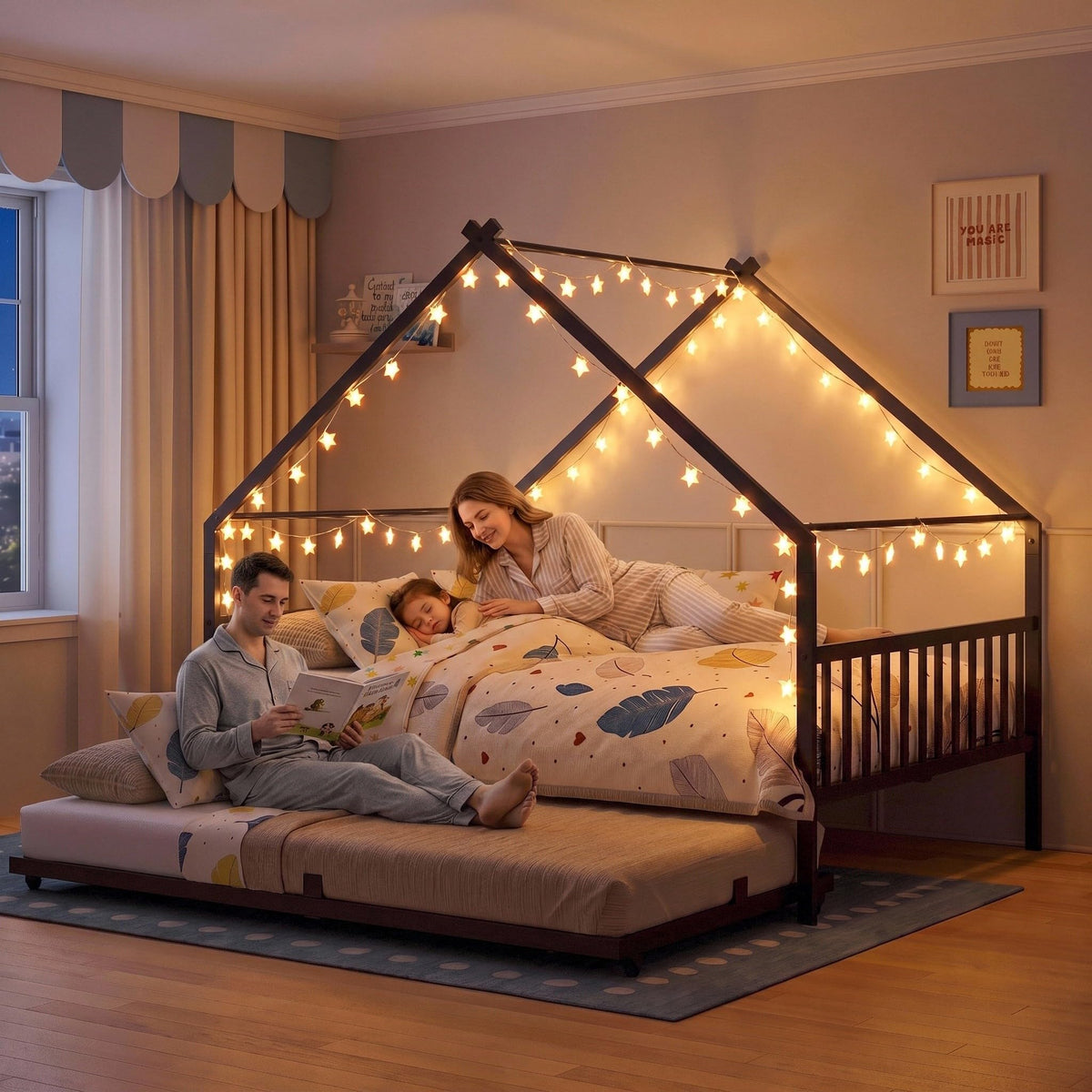 Black Daybed with Trundle I891