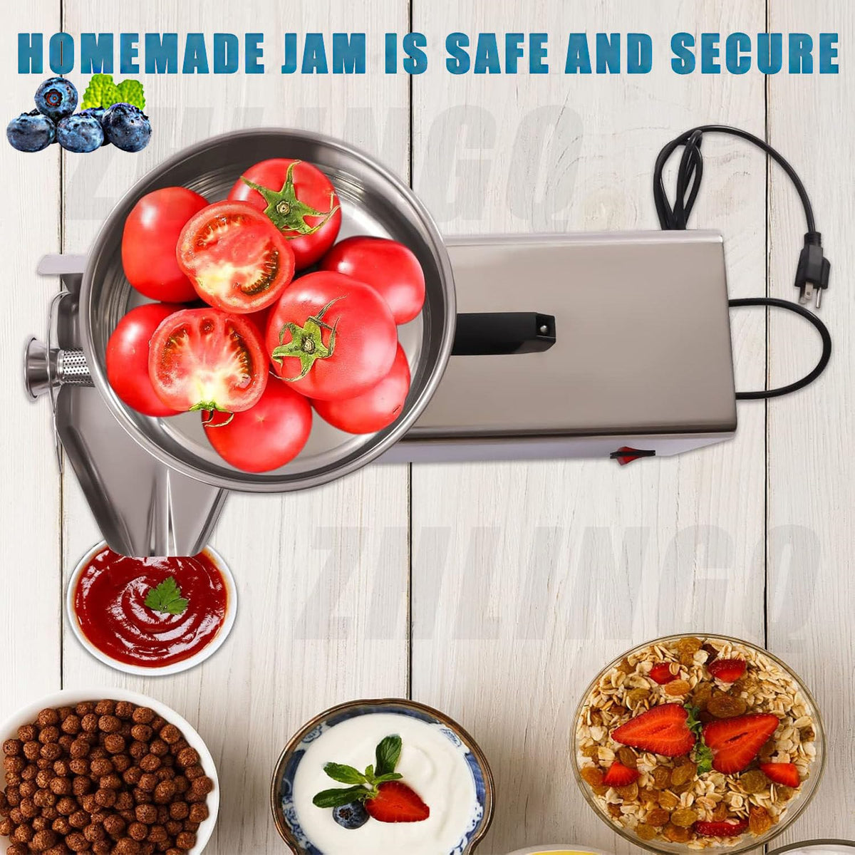 450W Stainless Steel Electric Tomato Strainer O265