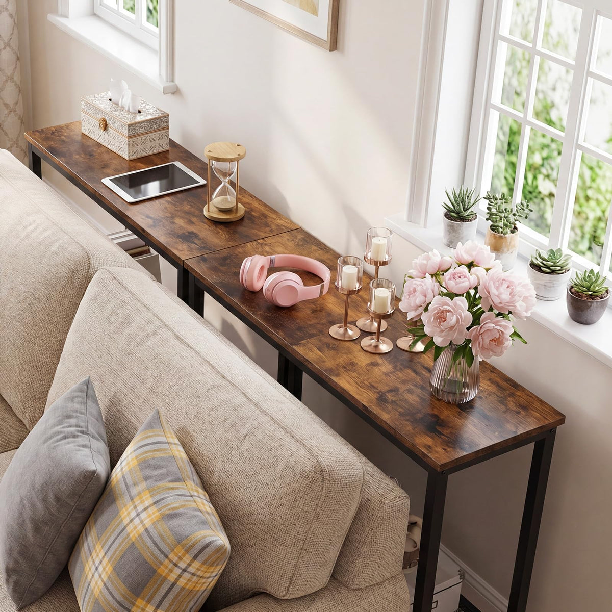 29.5" Narrow 2 Tier Console Table S97153