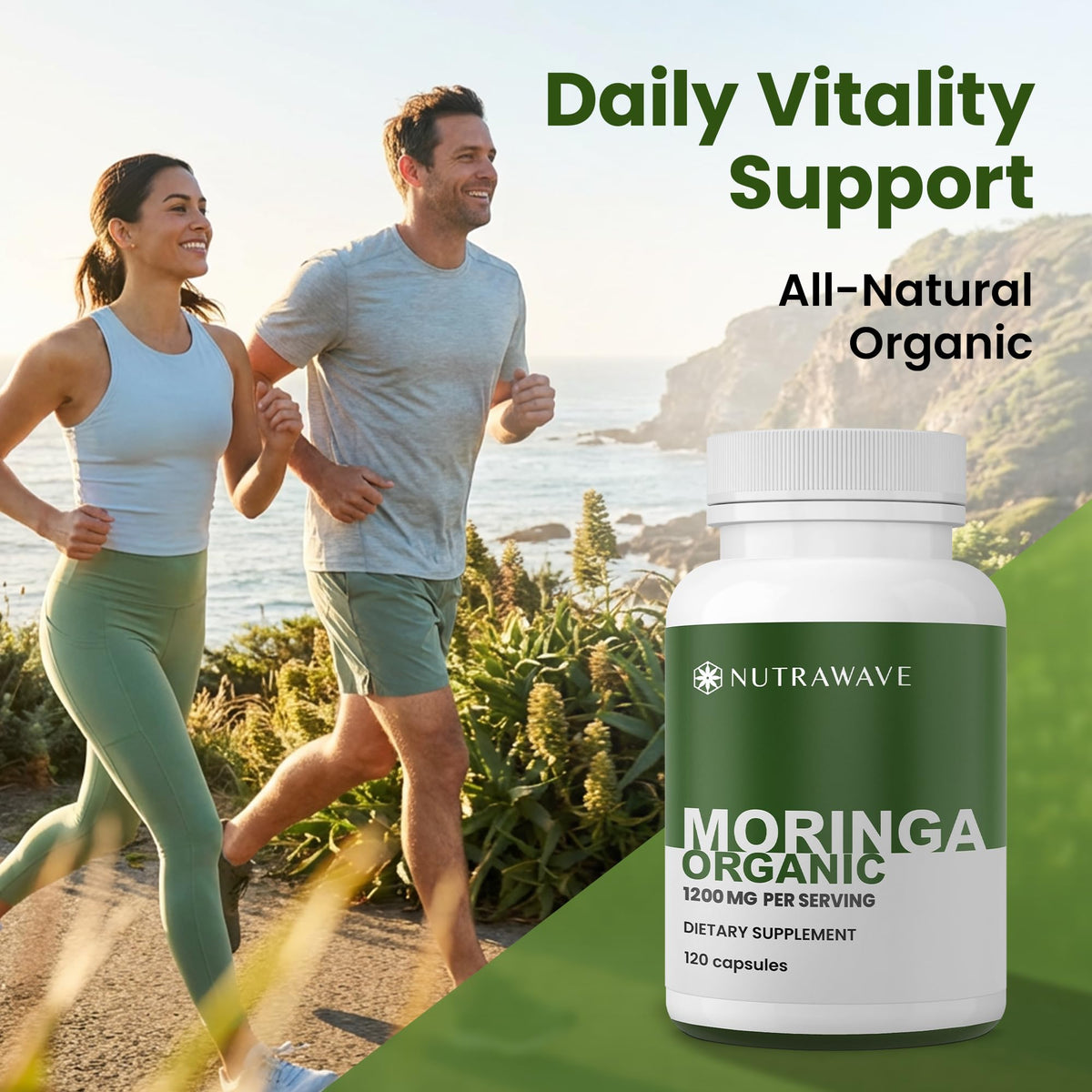 Organic Moringa Capsules 1200mg 120 Capsules Z6901