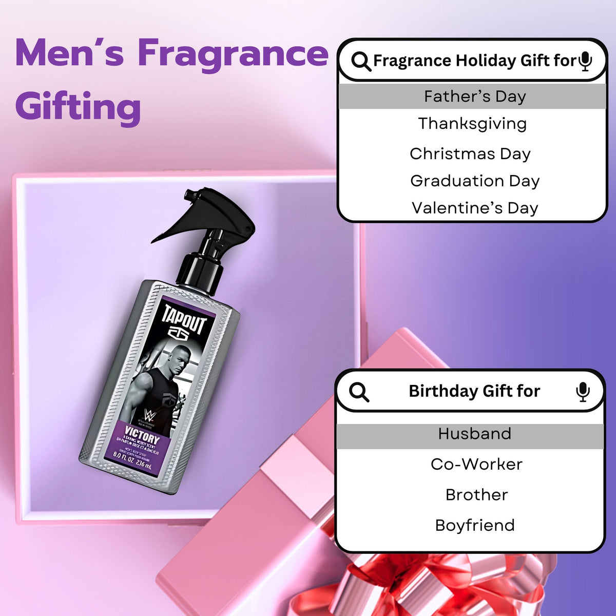 Body Spray Perfume for Men 8 Ounces K9572
