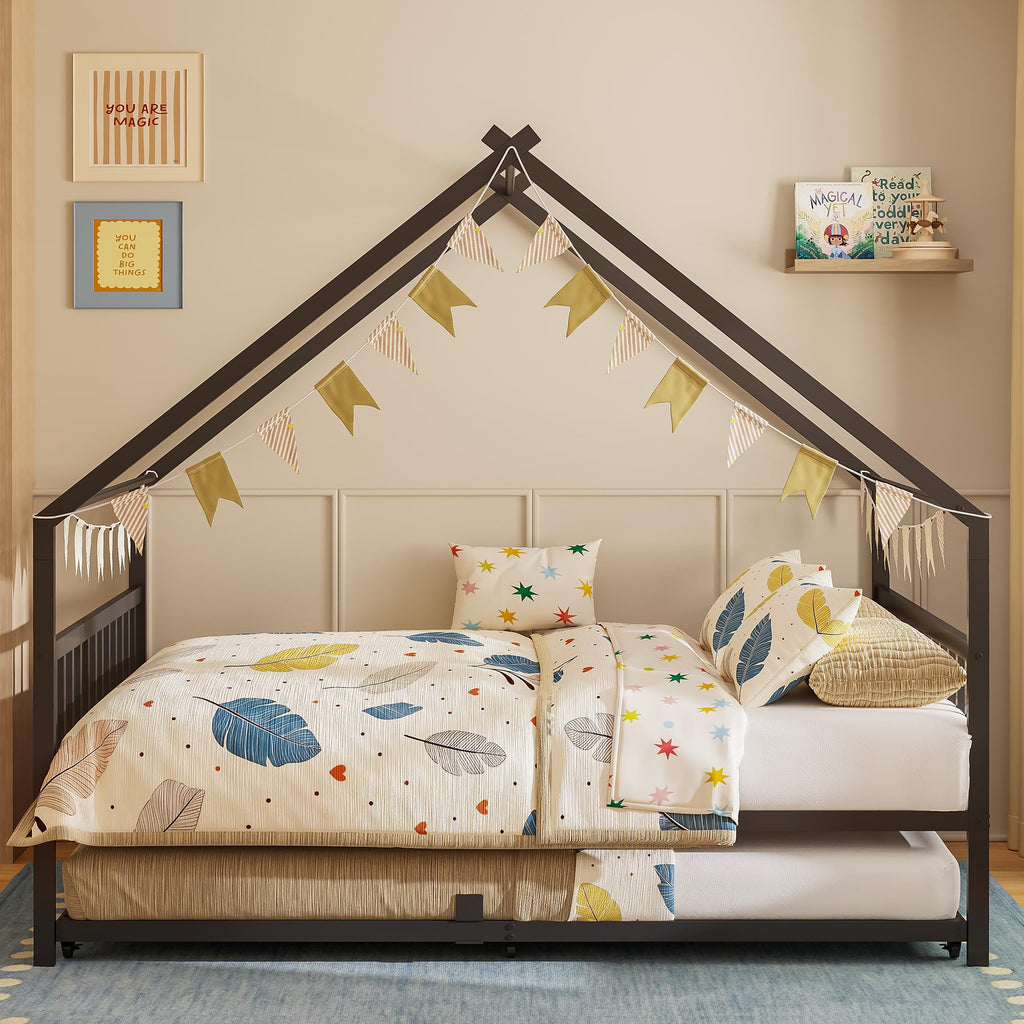 Black Daybed with Trundle I891