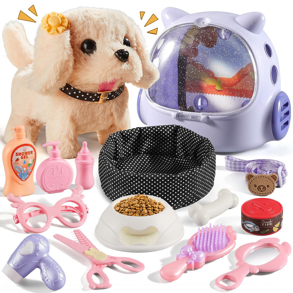 16 Pcs Robot Dog Toys for Girls H281173