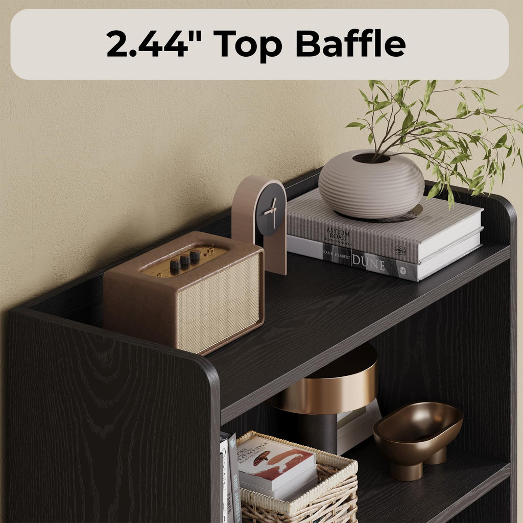 74.6" Tall 6-Tier Bookshelf with Doors S84605