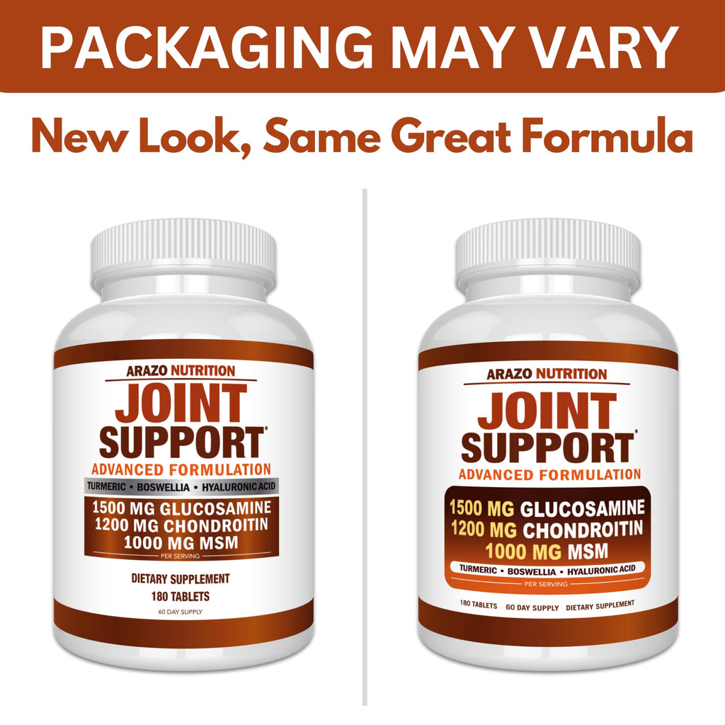 Glucosamine Chondroitin Turmeric MSM Boswellia Joint Support Supplement 180 Tablets R7638