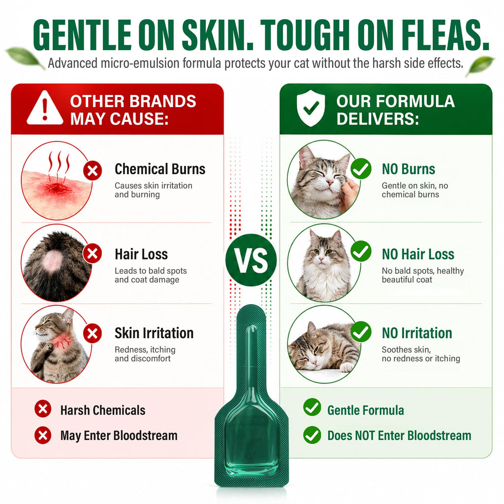 Flea and Tick Drops for Cats 6 Pack Z29838