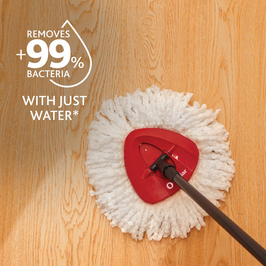 Microfiber Spin Mop & Bucket Floor Cleaning System with 2 Refills O659965