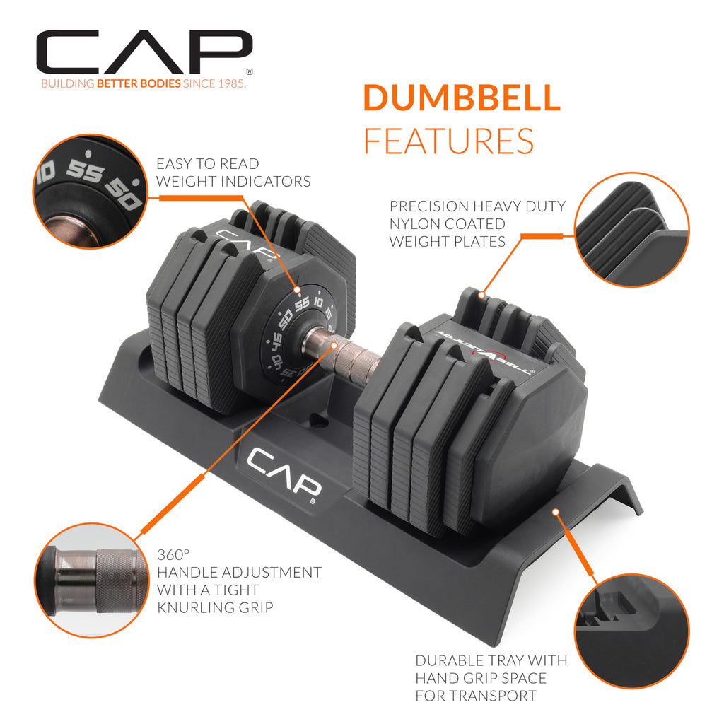 Adjustable Dumbbell Set 25 LB & 55 LB G968939