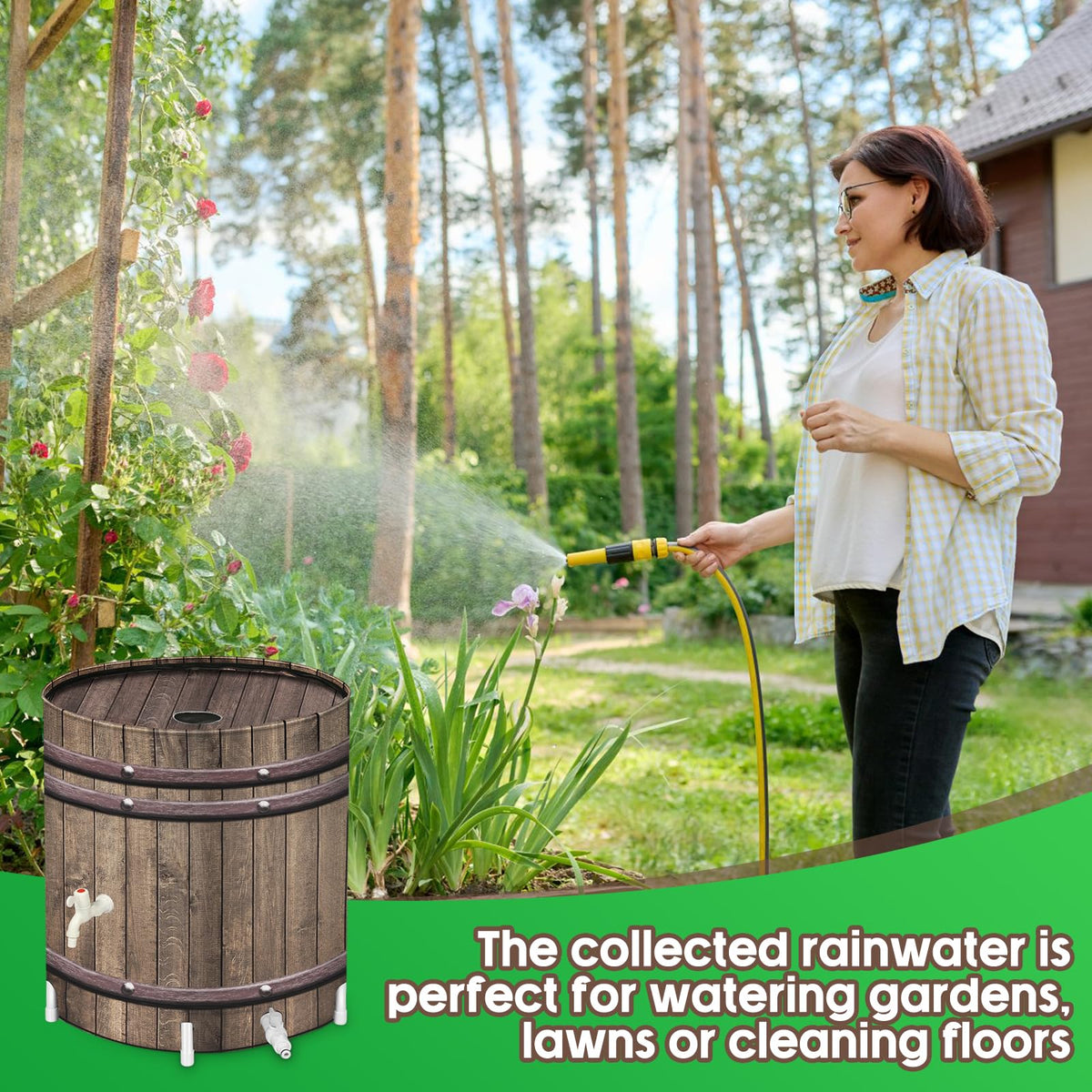 50 Gallon Collapsible Rain Barrel V224