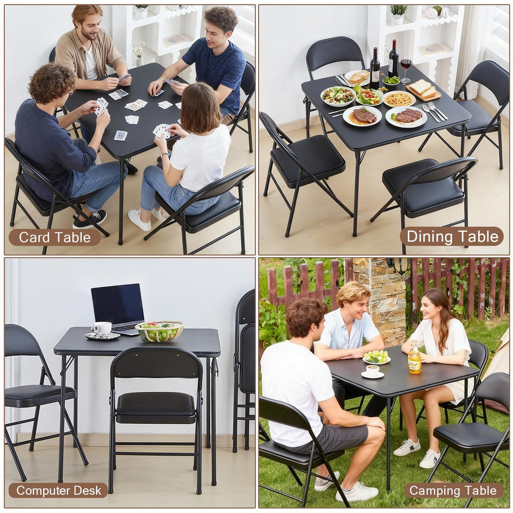 Black 32x32 Folding Table Z30171