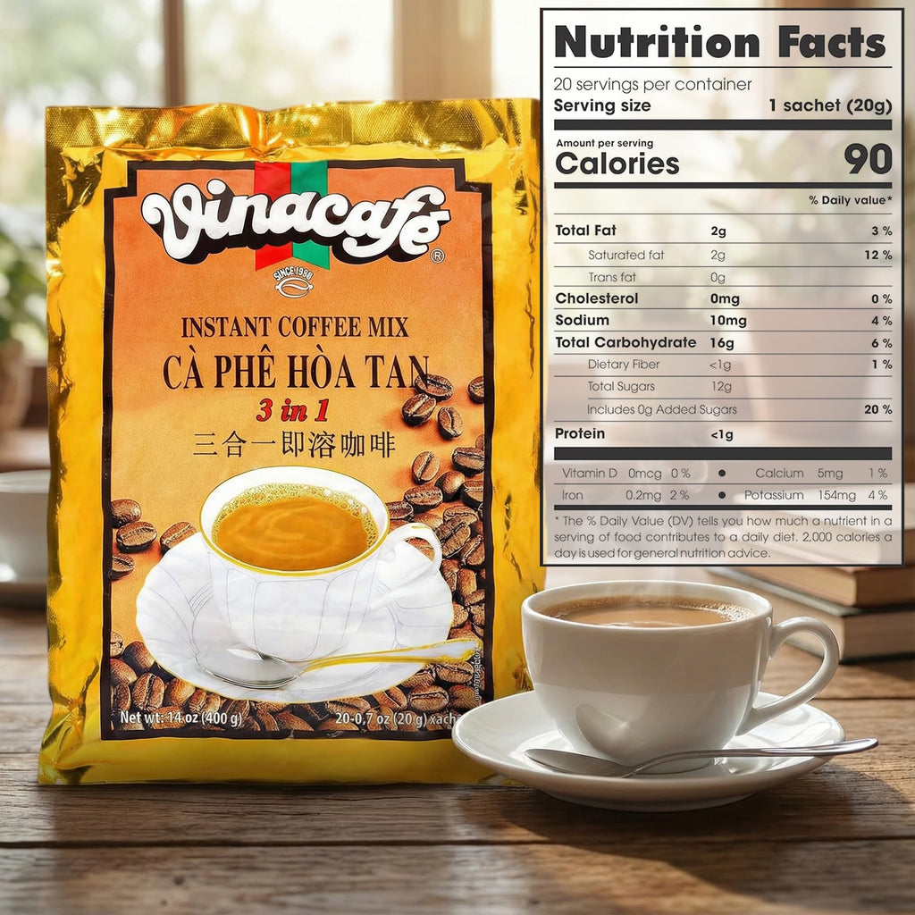 Instant Coffee Packets 3 in 1 Medium Roast 20 Sachets R14970