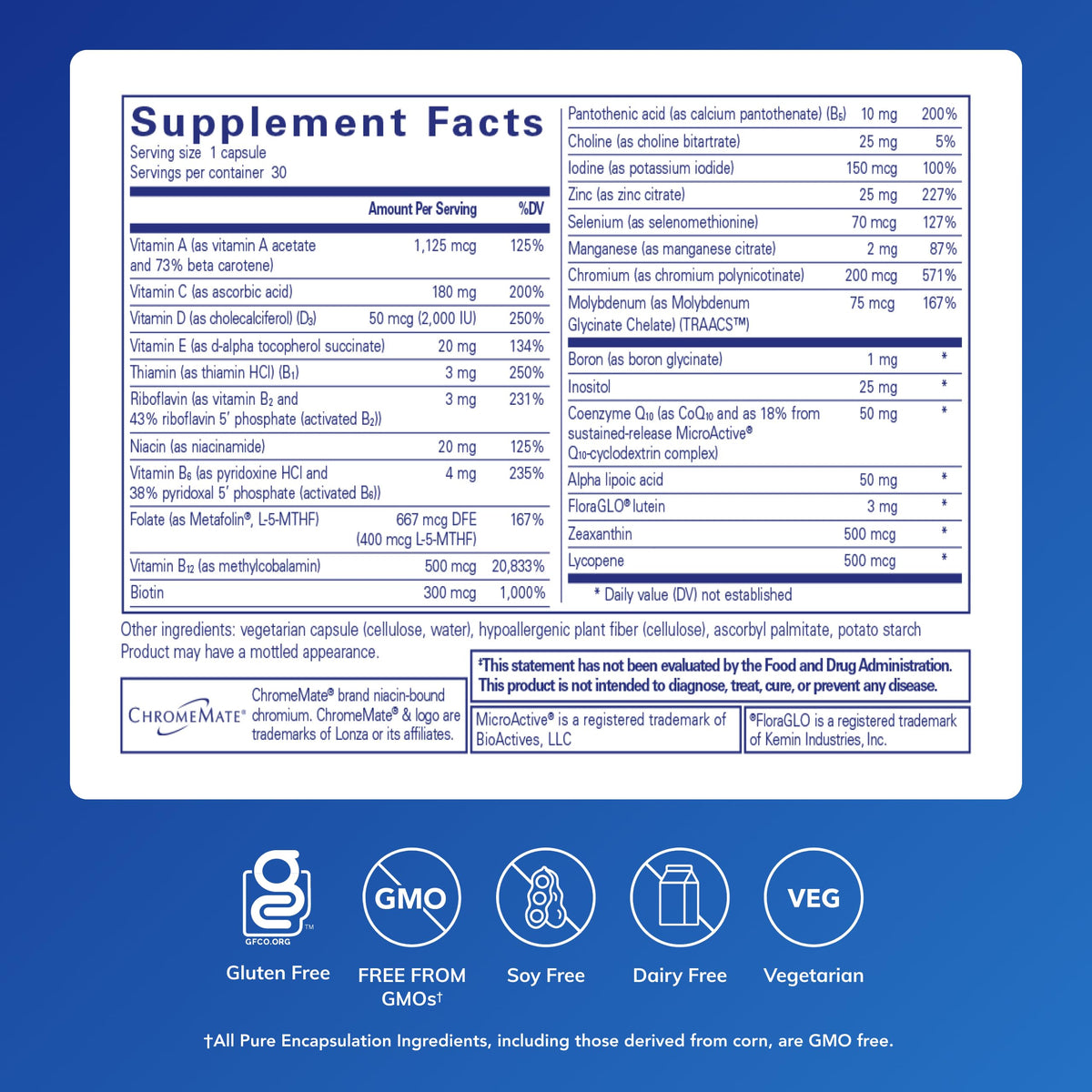 Multivitamin 30 Capsules E916851