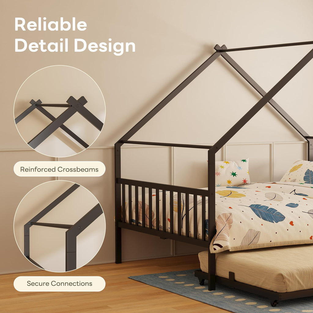 Black Daybed with Trundle I891