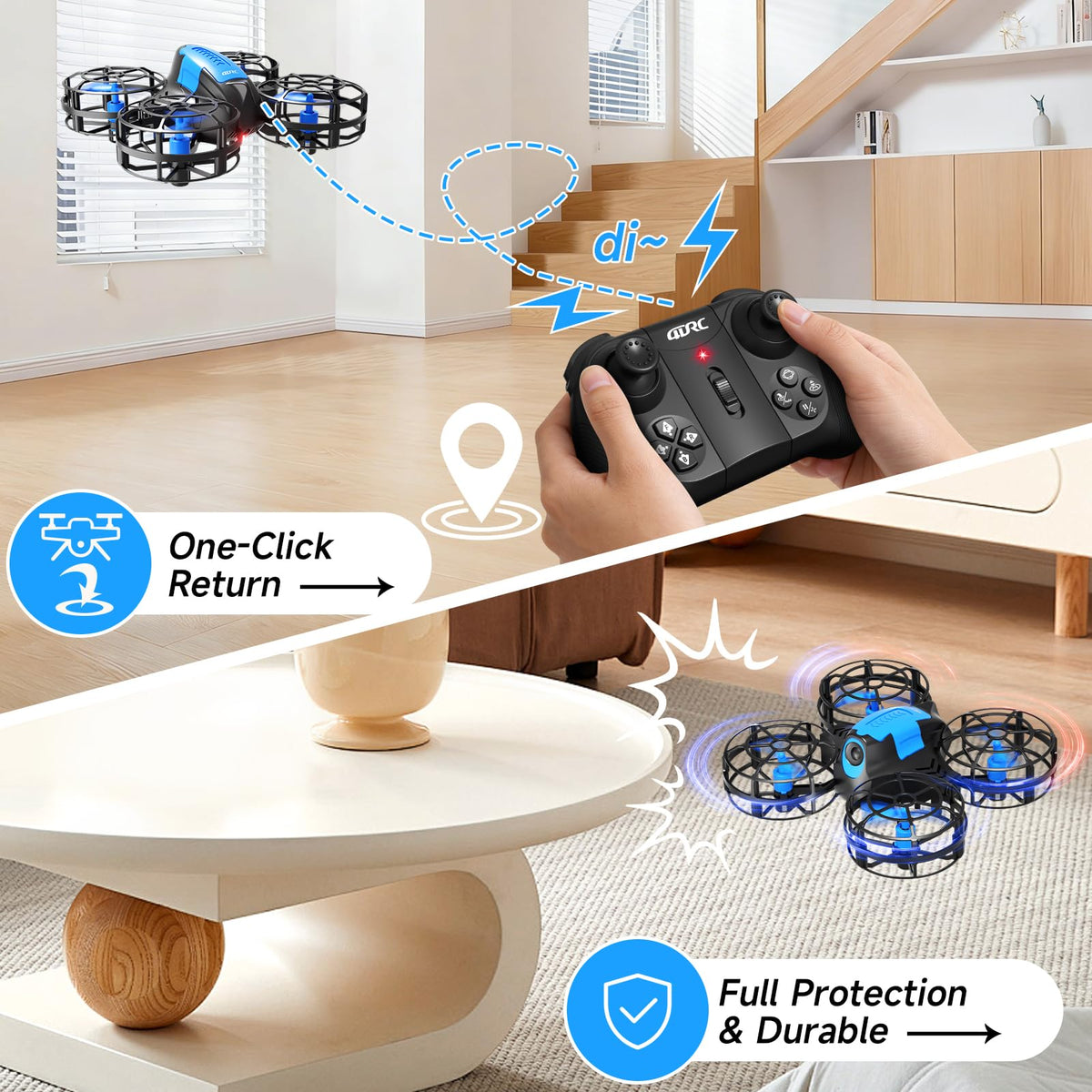 Mini Drone with 2 Batteries D7220