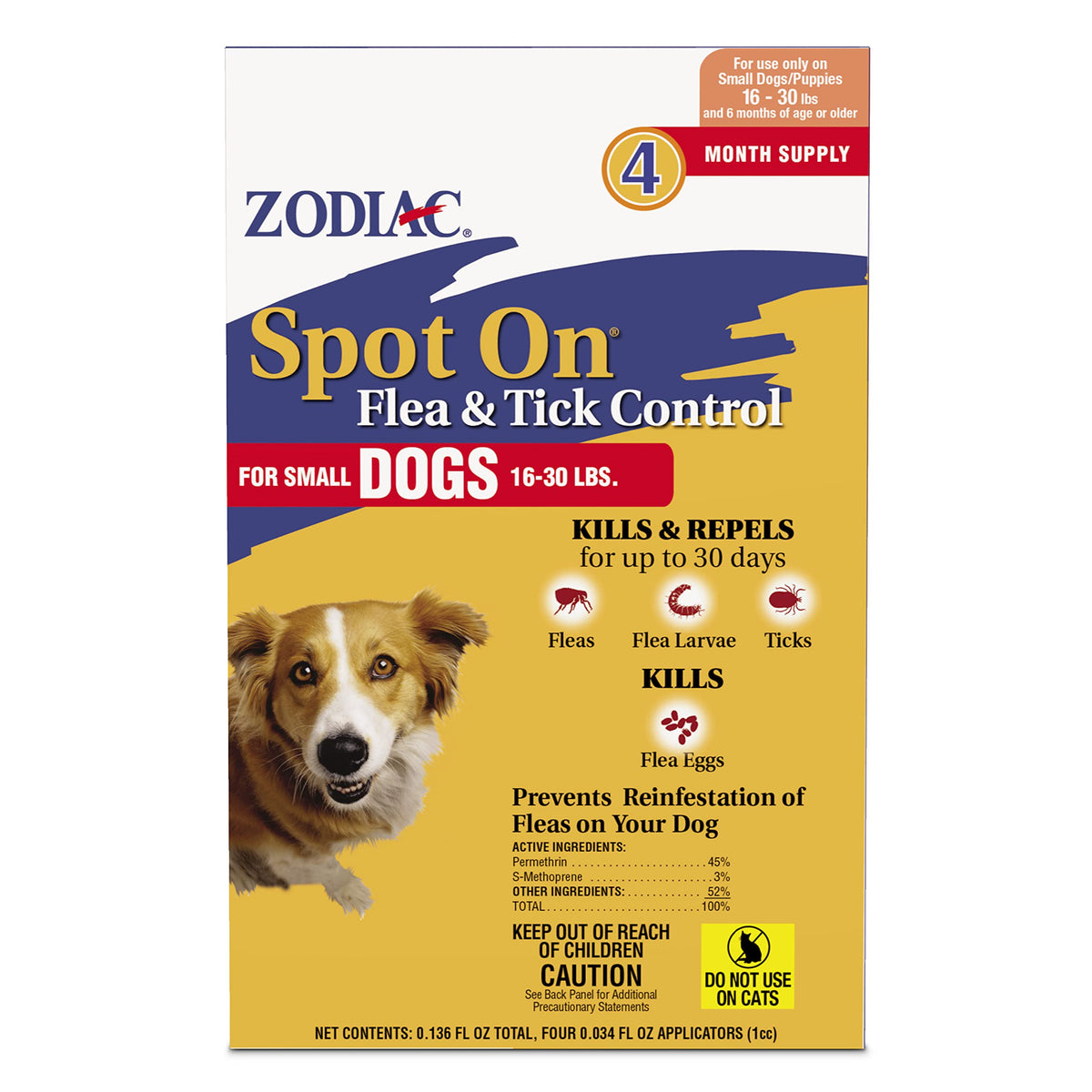 Flea & Tick Prevention Small Dogs 4 Pack U914995