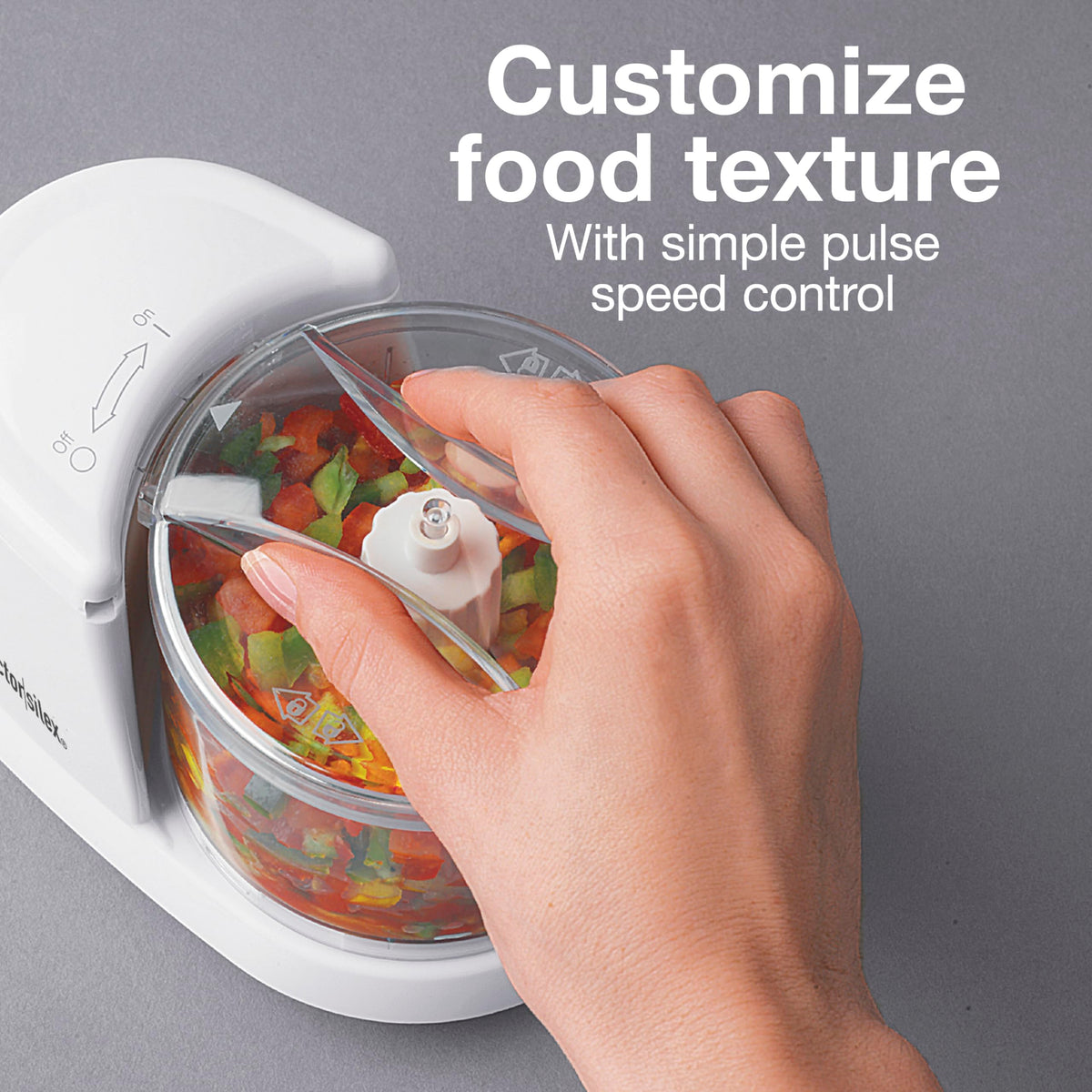 Electric Vegetable Chopper & Mini Food Processor Q641705