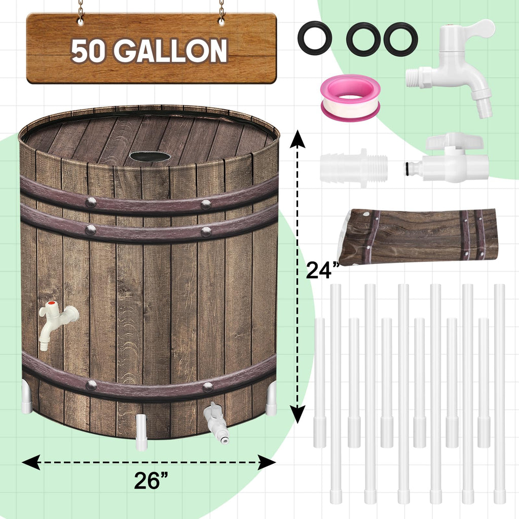 50 Gallon Collapsible Rain Barrel V224