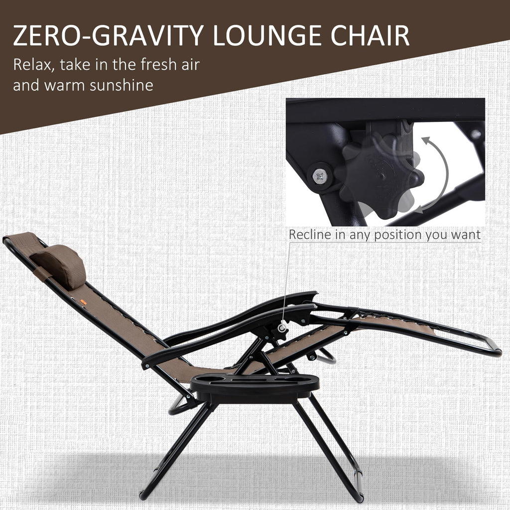 Zero Gravity Chair Set with Side Table U944