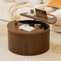 Round Lift Top Coffee Table with Storage U197934