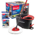 Microfiber Spin Mop & Bucket Floor Cleaning System with 2 Refills O659965