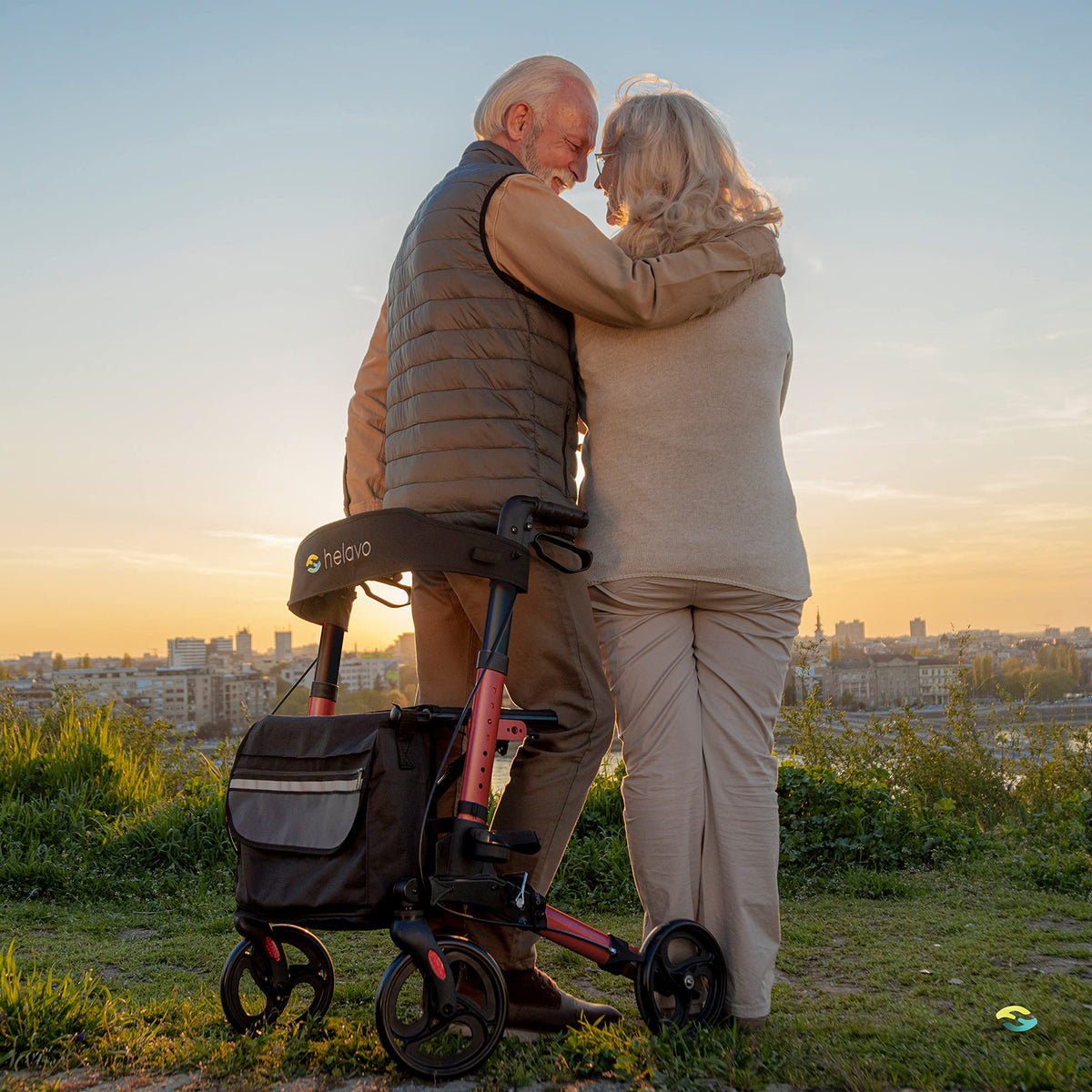 Foldable Lightweight Rollator Walker with Seat I2462